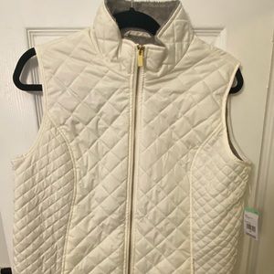 NWT Laura Scott Diamond Quilted Vest